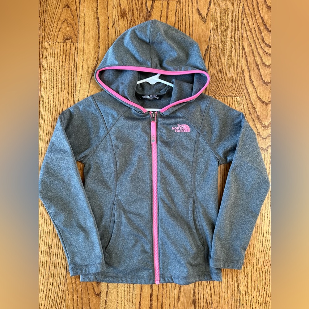 The North Face gray/pink jacket size XS